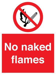 No naked flames